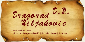 Dragorad Miljaković vizit kartica